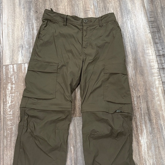 REI Sahara Adjustable Convertible zipoff olive green hiking pants large 14-16 - Picture 4 of 12